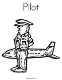 Pilot Coloring Page
