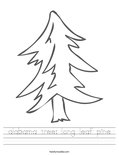 alabama tree: long leaf pine Worksheet