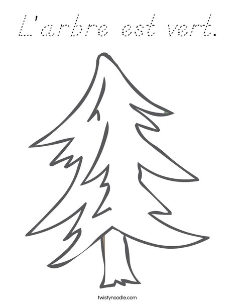 Pine Tree Coloring Page