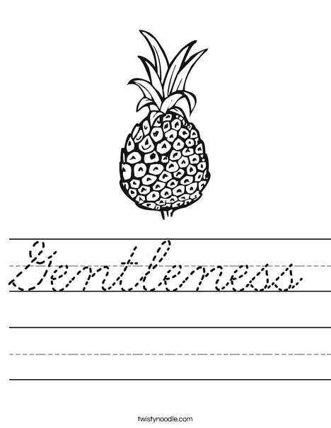 Pineapple Worksheet