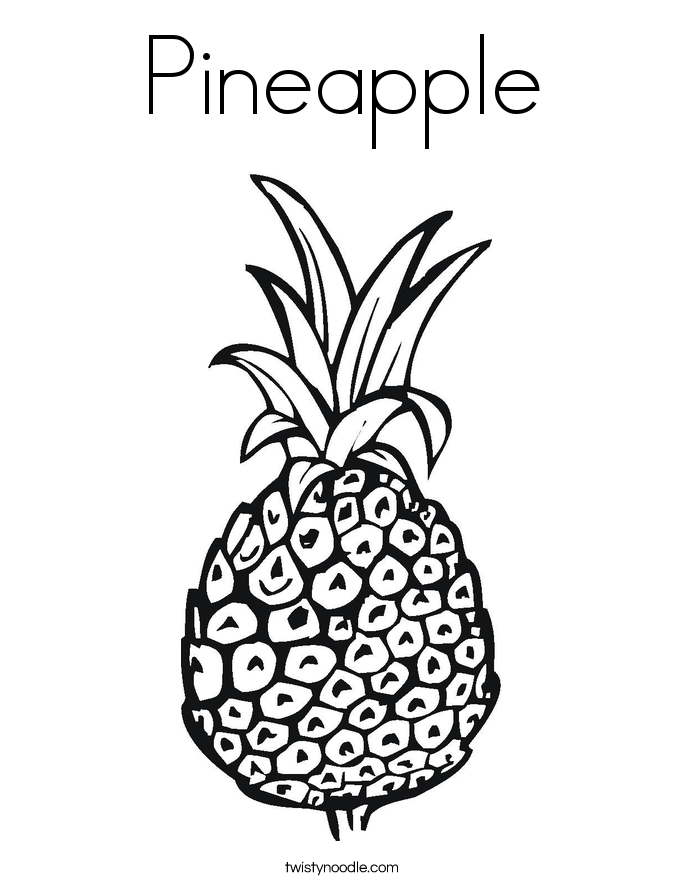 Pineapple Coloring Page