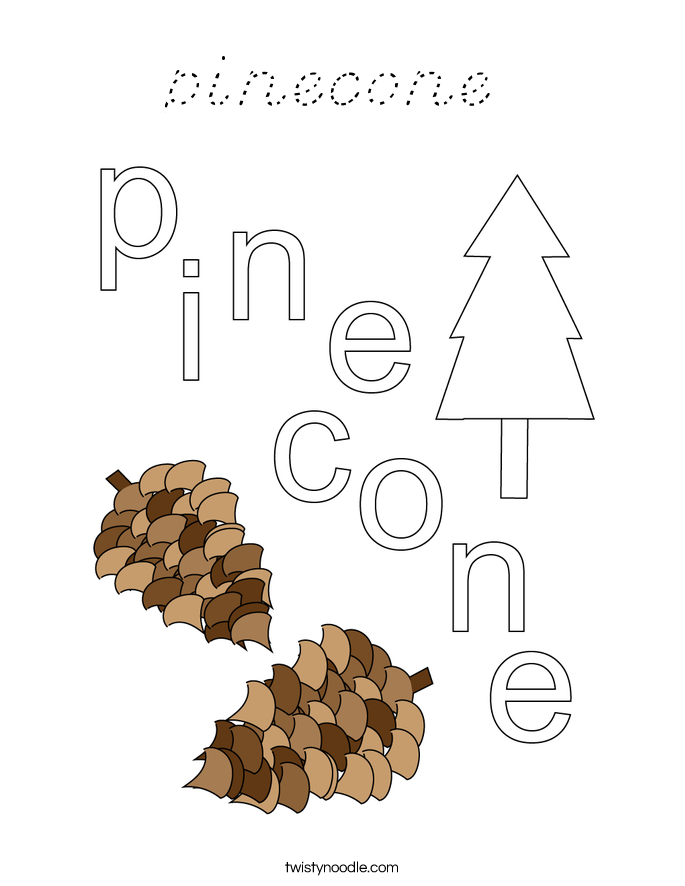 pinecone Coloring Page