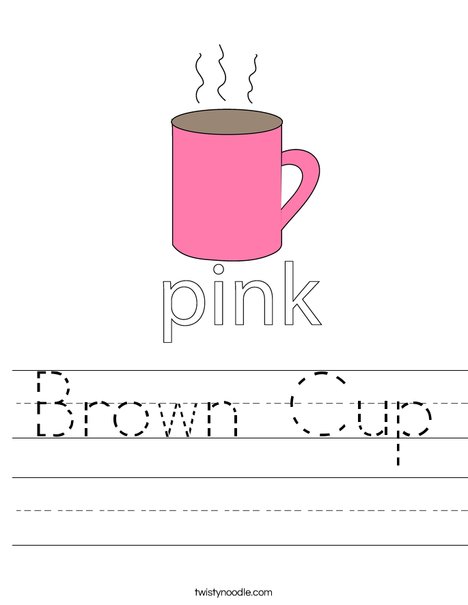 Pink Cup Worksheet