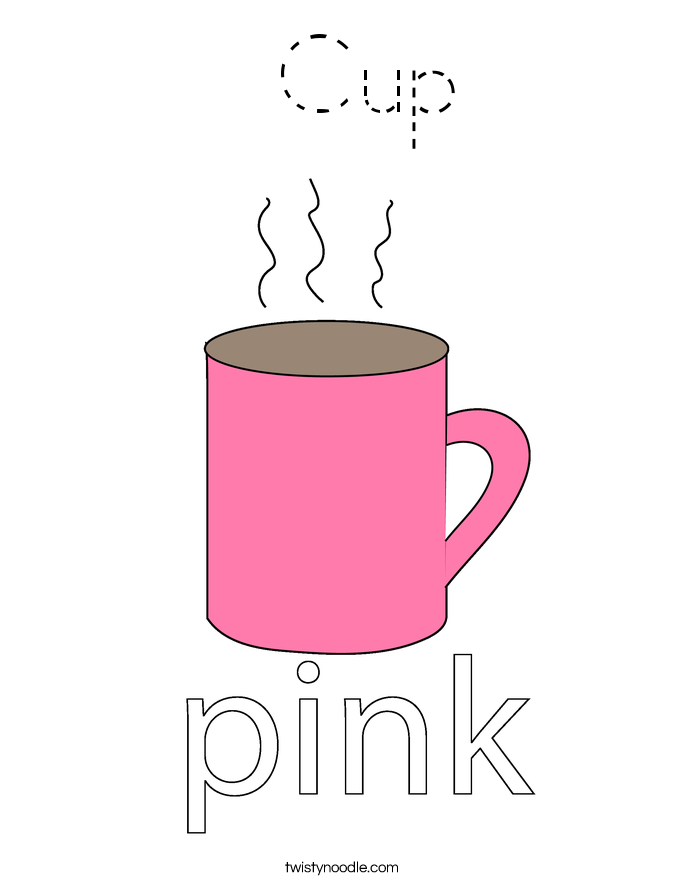  Cup Coloring Page