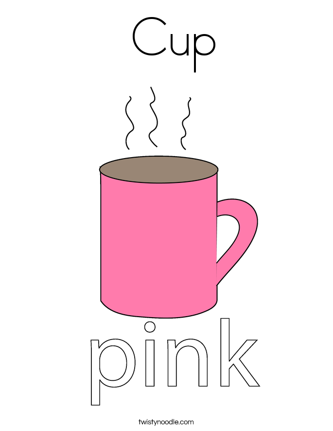  Cup Coloring Page