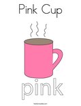 Pink CupColoring Page