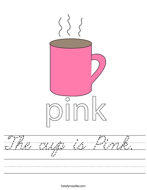 Pink Cup Worksheet