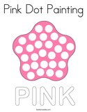 Pink Dot Painting Coloring Page