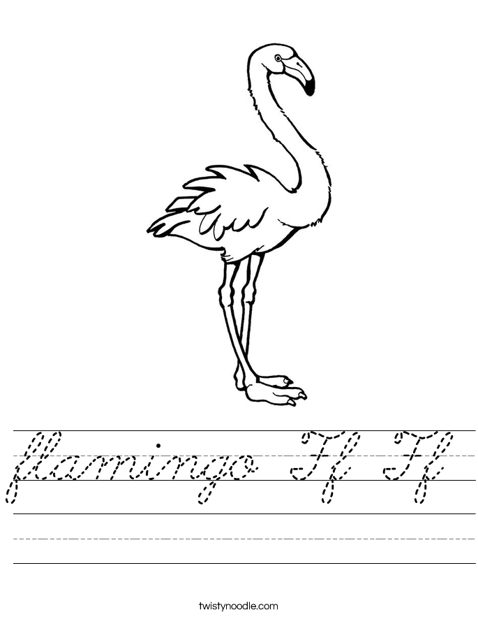 flamingo Ff Ff Worksheet