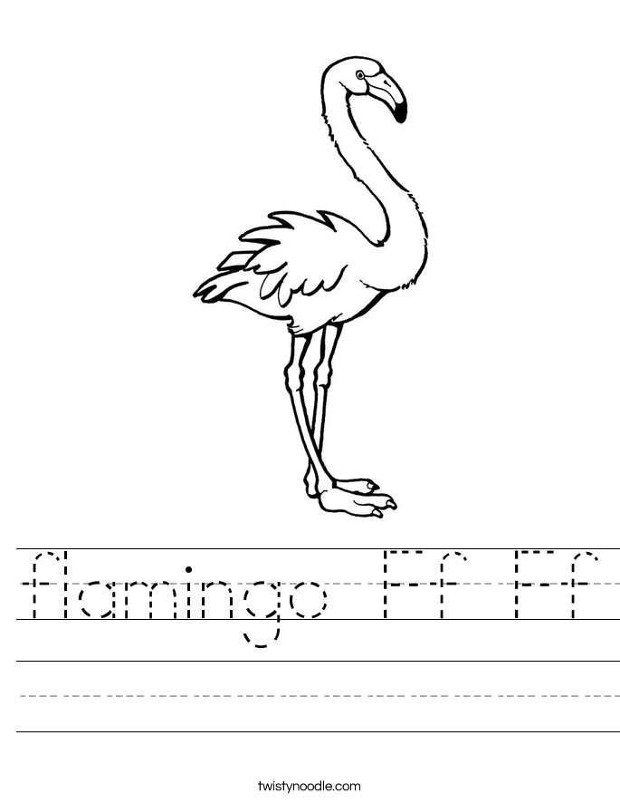 flamingo Ff Ff Worksheet