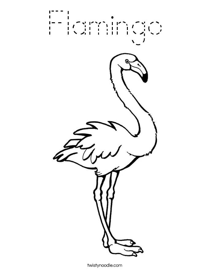 Flamingo Coloring Page