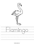 Flamingo Worksheet
