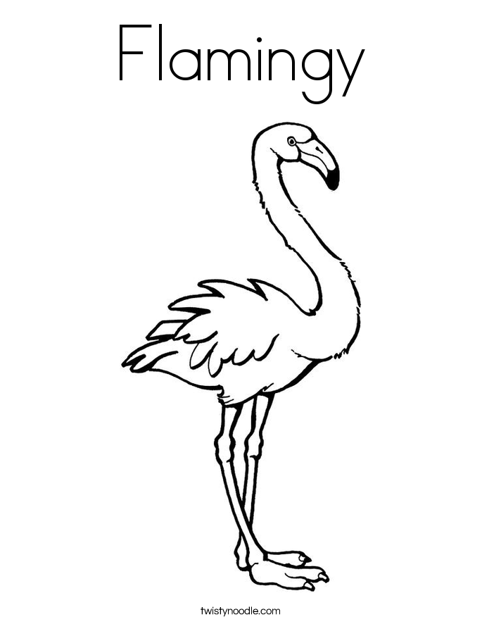 Flamingy Coloring Page