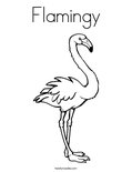 FlamingyColoring Page