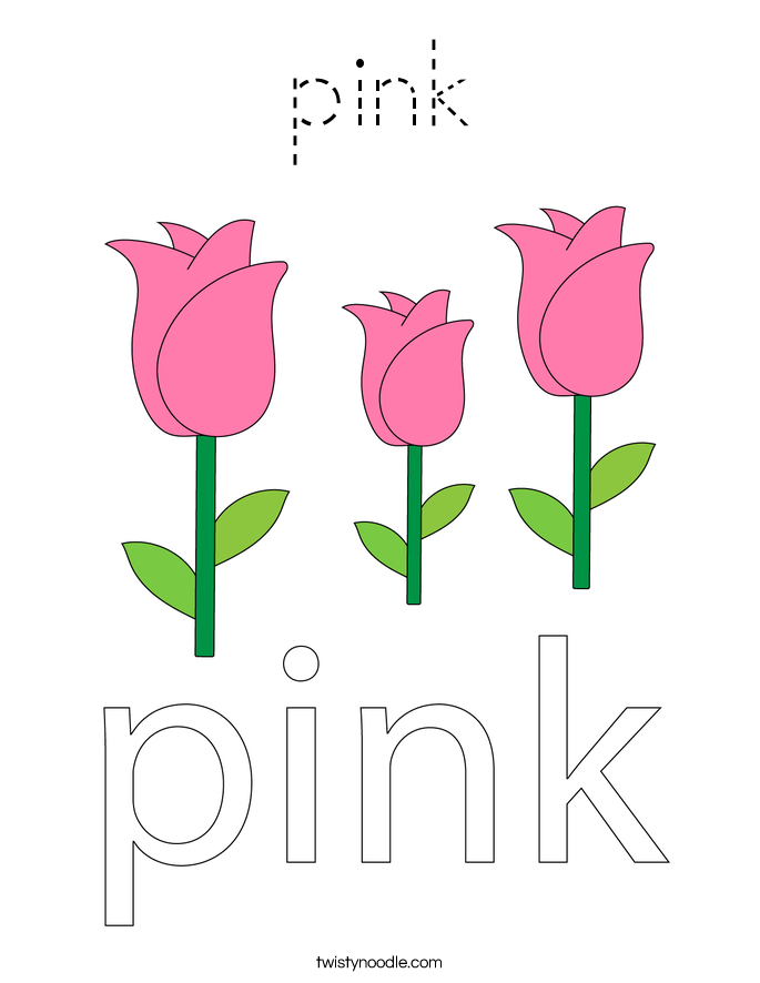 pink Coloring Page