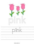 pink Worksheet