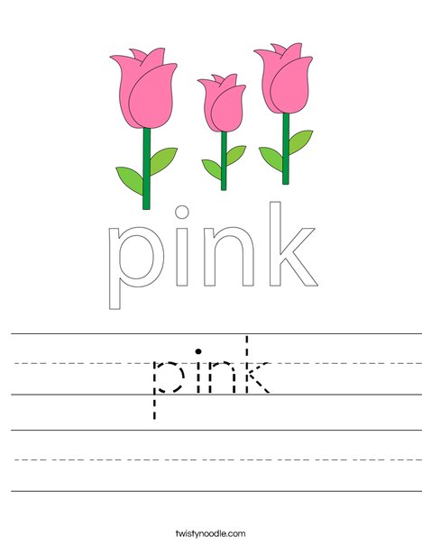 pink Worksheet Twisty Noodle pink Worksheet Twisty Noodle
