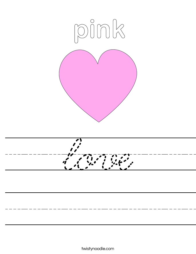 love Worksheet