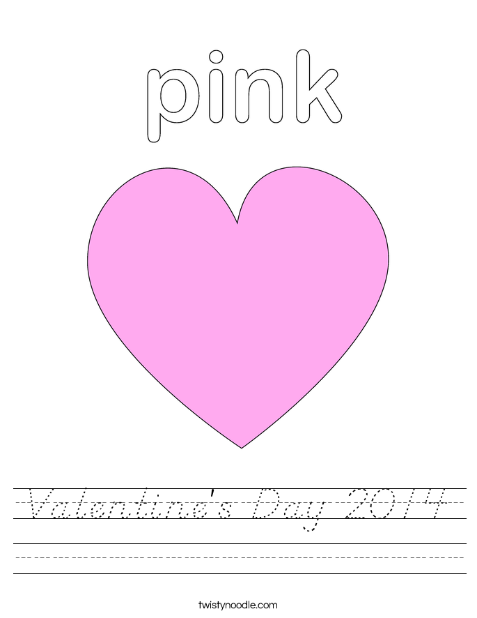 Valentine's Day 2014 Worksheet