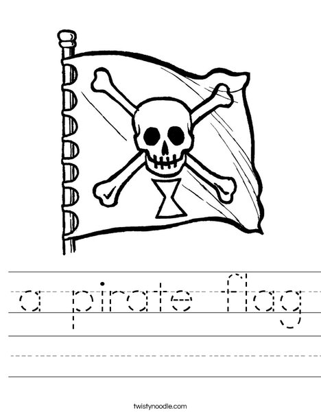Pirate Flag Worksheet