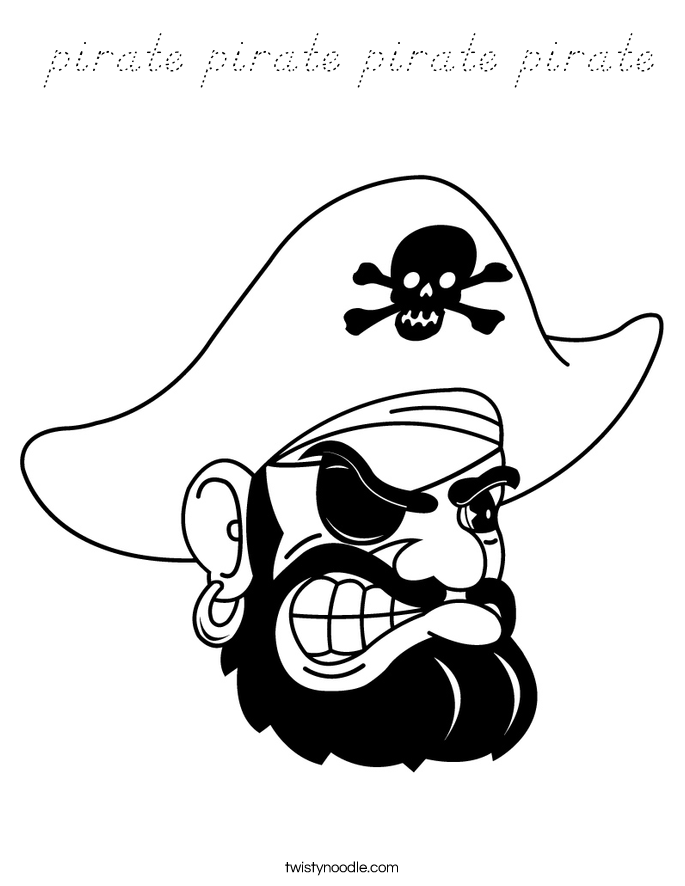  pirate pirate pirate pirate Coloring Page