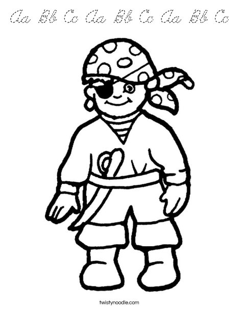 Pirate Coloring Page