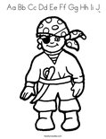 Aa Bb Cc Dd Ee Ff Gg Hh Ii Jj Coloring Page