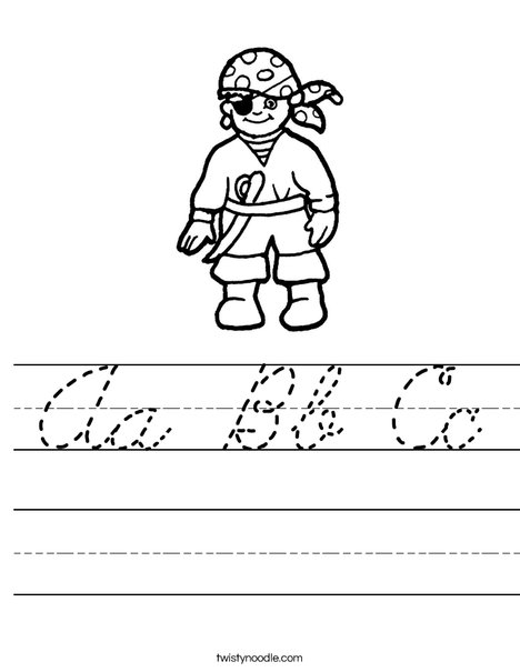 Pirate Worksheet