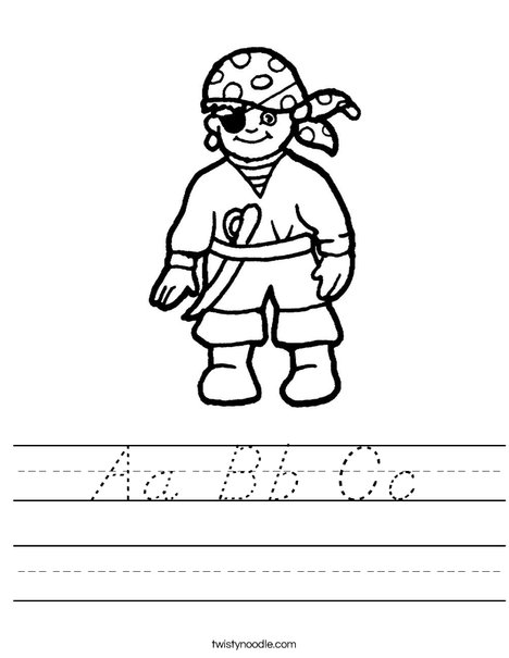 Pirate Worksheet