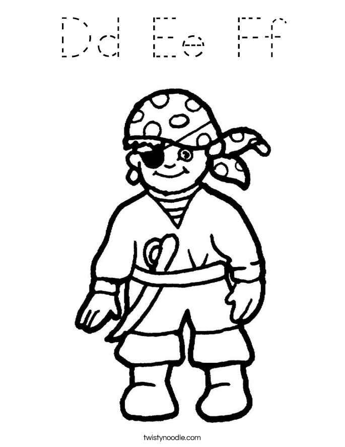 Dd Ee Ff Coloring Page