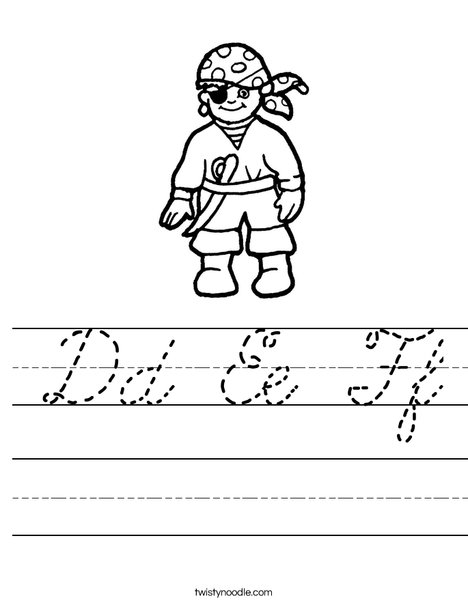 Pirate Worksheet