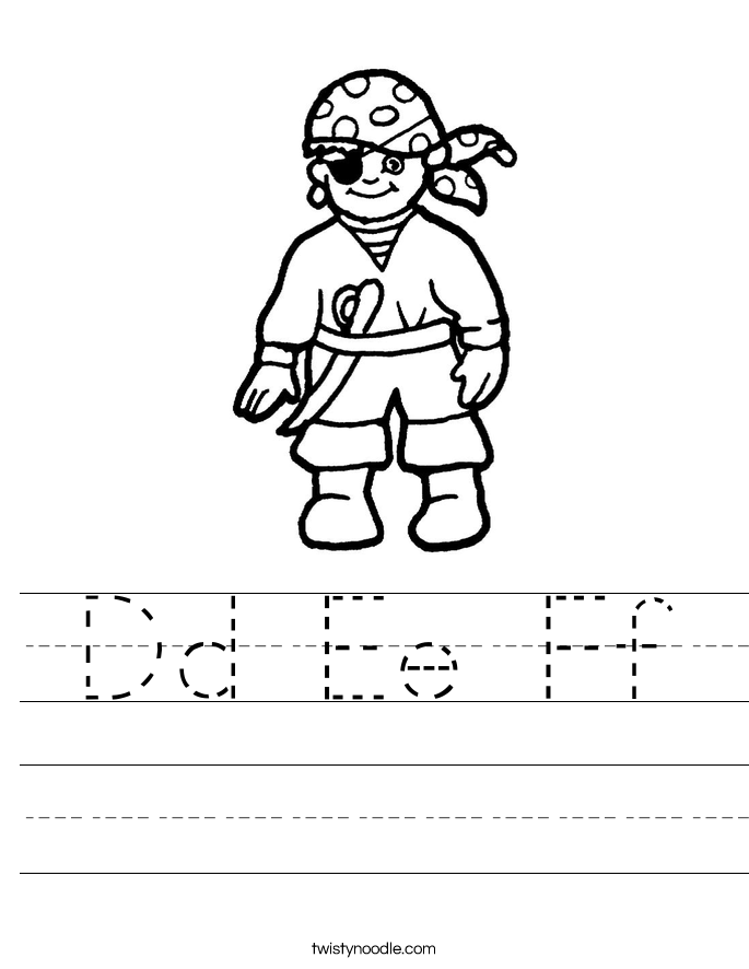 Dd Ee Ff Worksheet