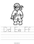 Dd Ee Ff Worksheet
