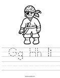 Gg Hh Ii Worksheet