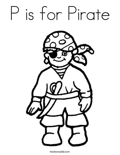 Pirate Coloring Page