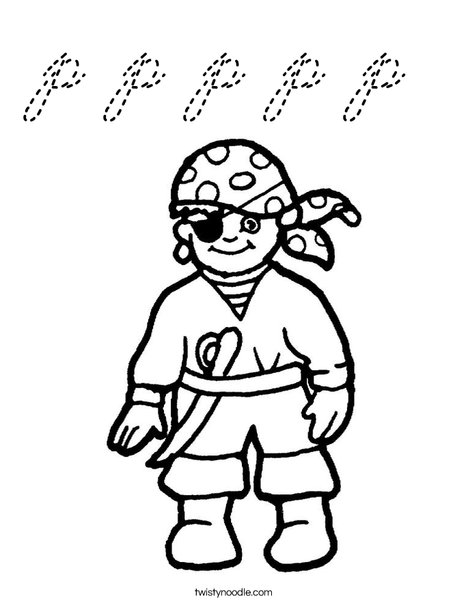 Pirate Coloring Page