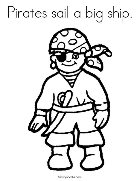 pirate spot coloring pages