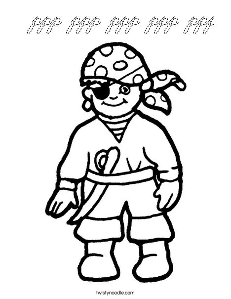 Pirate Coloring Page