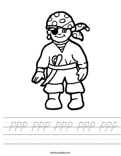Pirate Worksheet