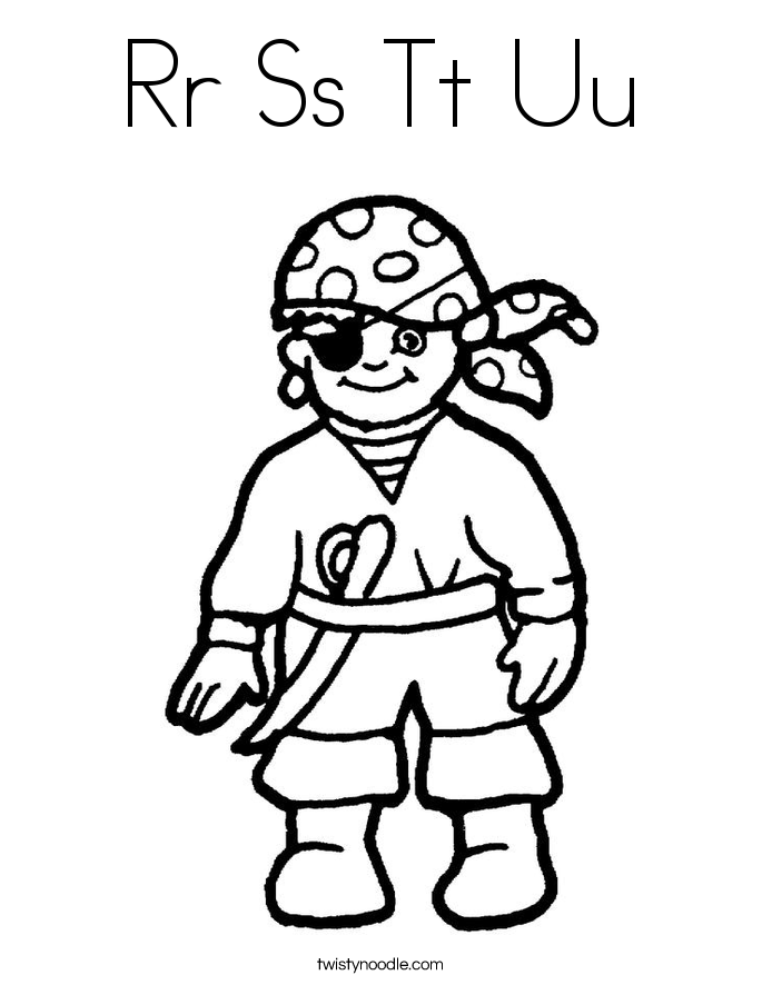 Rr Ss Tt Uu Coloring Page