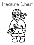 Treasure Chest Coloring Page