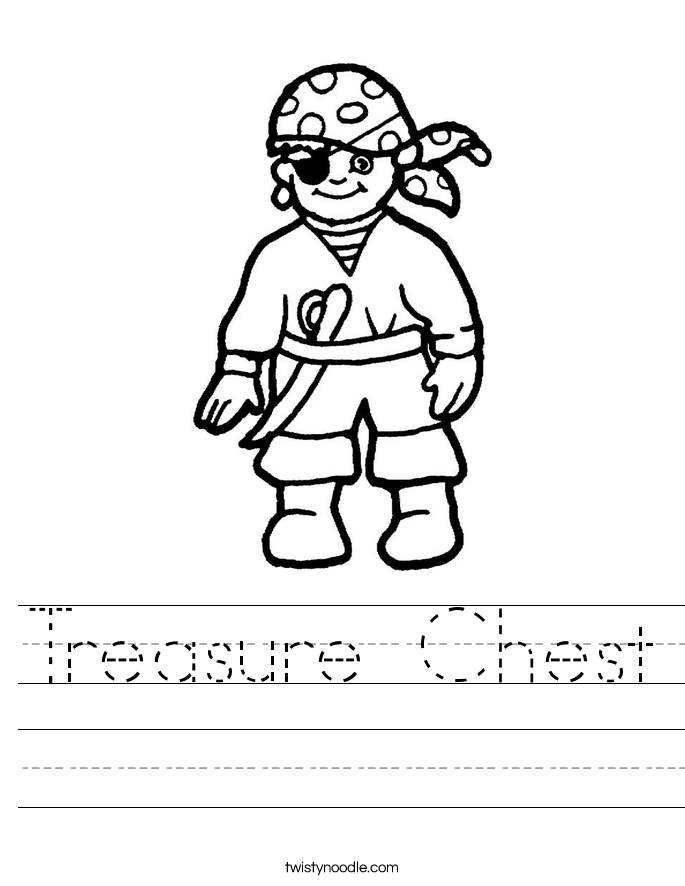 Treasure Chest Worksheet