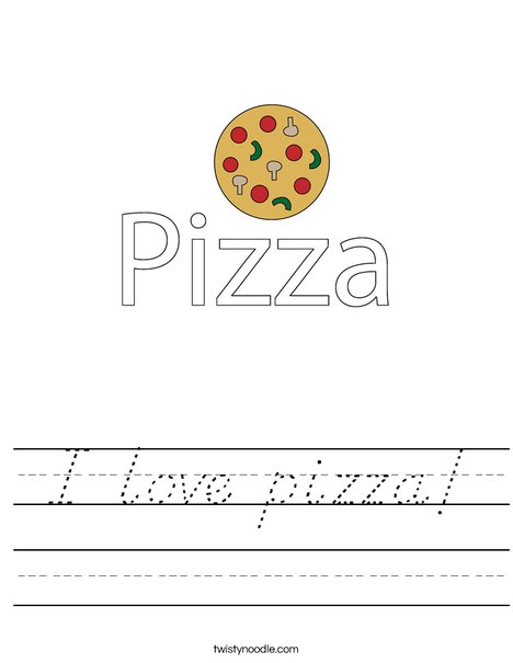 Pizza Worksheet