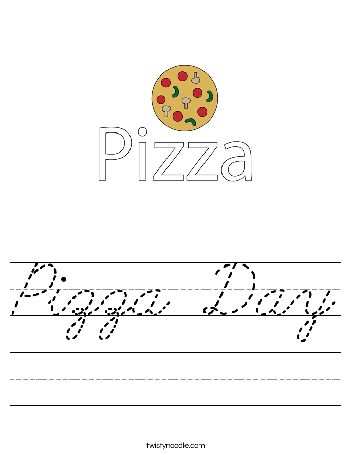 Pizza Day Worksheet