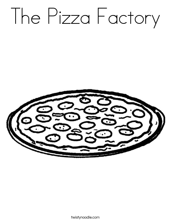 The Pizza Factory Coloring Page