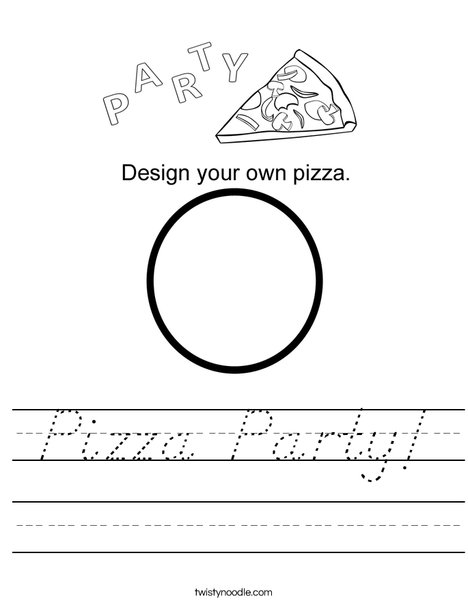 Pizza Party Worksheet