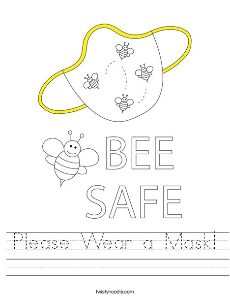 We wear the mask worksheet