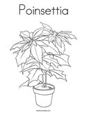Poinsettia Coloring Page