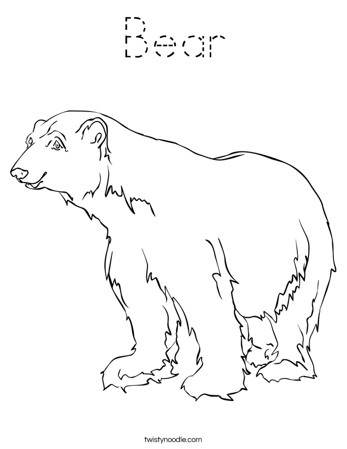 Bear Coloring Page