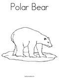 Polar BearColoring Page
